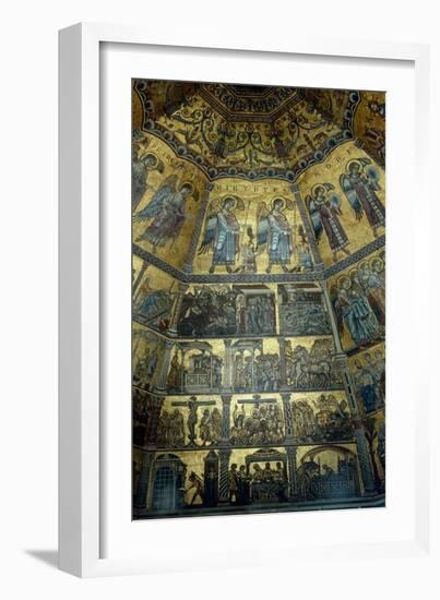 Mosaic on the Domed Ceiling of St John's Baptistry, Florence-null-Framed Giclee Print