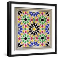 Mosaic Ornament in the South Side of the Court of the Lions, Alhambra-James Cavanagh Murphy-Framed Giclee Print