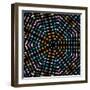 Mosaic Pattern Abstract of Semi-Precious Gemstones Stones and Minerals Isolated on Black Background-Madlen-Framed Photographic Print