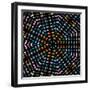 Mosaic Pattern Abstract of Semi-Precious Gemstones Stones and Minerals Isolated on Black Background-Madlen-Framed Photographic Print