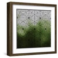 Mosaic Pattern with Stained Glass Window Effect-ilyianne-Framed Art Print