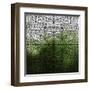 Mosaic Pattern with Stained Glass Window Effect-ilyianne-Framed Art Print