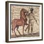 Mosaic Portraying Charioteer in One of Four Circus Teams from Terme Di Docleziano-null-Framed Giclee Print