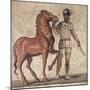 Mosaic Portraying Charioteer in One of Four Circus Teams from Terme Di Docleziano-null-Mounted Giclee Print