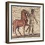 Mosaic Portraying Charioteer in One of Four Circus Teams from Terme Di Docleziano-null-Framed Giclee Print