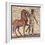 Mosaic Portraying Charioteer in One of Four Circus Teams from Terme Di Docleziano-null-Framed Giclee Print