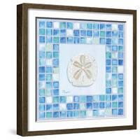 Mosaic Sanddollar-Paul Brent-Framed Art Print