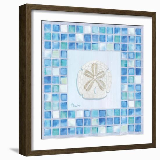 Mosaic Sanddollar-Paul Brent-Framed Art Print