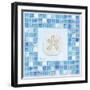 Mosaic Sanddollar-Paul Brent-Framed Art Print