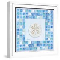 Mosaic Sanddollar-Paul Brent-Framed Art Print