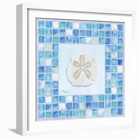 Mosaic Sanddollar-Paul Brent-Framed Art Print