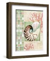 Mosaic Shell Collage I-Paul Brent-Framed Art Print