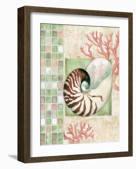 Mosaic Shell Collage I-Paul Brent-Framed Art Print