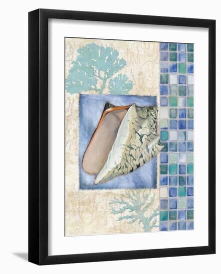 Mosaic Shell Collage III-Paul Brent-Framed Art Print