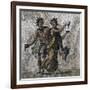 Mosaic Showing Dancing Bacchi, from Samandag-null-Framed Giclee Print