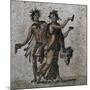 Mosaic Showing Dancing Bacchi, from Samandag-null-Mounted Giclee Print