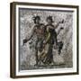 Mosaic Showing Dancing Bacchi, from Samandag-null-Framed Giclee Print