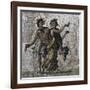 Mosaic Showing Dancing Bacchi, from Samandag-null-Framed Giclee Print