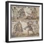 Mosaic Showing Gladiators-null-Framed Giclee Print