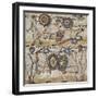 Mosaic Showing Gladiators-null-Framed Giclee Print