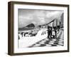 Mosaic Sidewalk, Rio De Janeiro, Brazil, 1941-null-Framed Photo