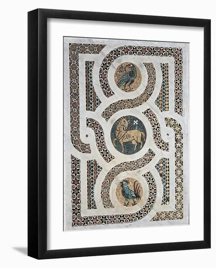 Mosaic Slab, Pulpit of Ravello Cathedral, Salerno, Campania, Italy, 11th-13th Century-null-Framed Giclee Print