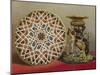 Mosaic Table Top and its Pedestal by Salviati of Venice-null-Mounted Giclee Print