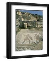 Mosaic, the House of Gladiators, Kourion, Cyprus, Europe-Jeremy Bright-Framed Photographic Print