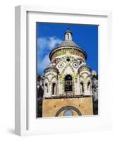 Mosaic Tiles Covering Bell Tower of St Andrew's Cathedral, Amalfi, Amalfi Coast, Campania, Italy-null-Framed Giclee Print