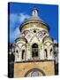 Mosaic Tiles Covering Bell Tower of St Andrew's Cathedral, Amalfi, Amalfi Coast, Campania, Italy-null-Stretched Canvas