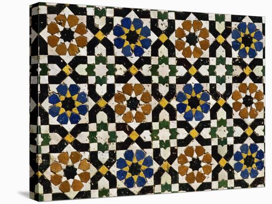 Mosaic Tilework, Zaouia Moulay Idriss, an Islamic Shrine, Fes El Bali, Fes, Morocco-Morandi Bruno-Stretched Canvas
