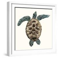 Mosaic Turtle II-Grace Popp-Framed Art Print