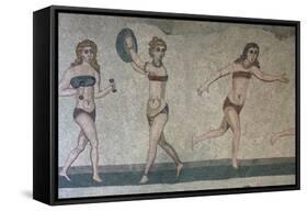 Mosaic, Villa Romana Del Casale, Piazza Armerina, UNESCO World Heritage Site, Sicily, Italy, Europe-Vincenzo Lombardo-Framed Stretched Canvas