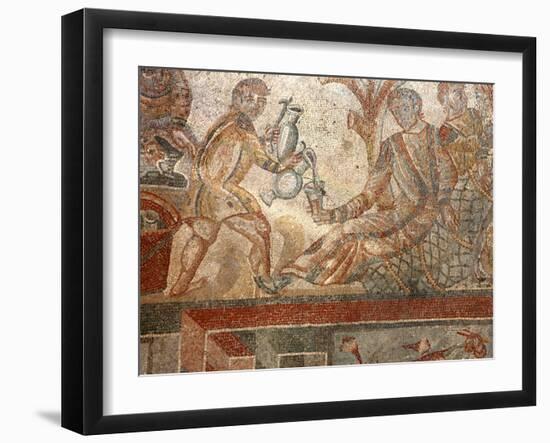 Mosaic, Villa Romana del Tellaro, Noto, Sicily, Italy, Europe-Vincenzo Lombardo-Framed Photographic Print