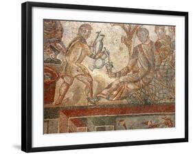 Mosaic, Villa Romana del Tellaro, Noto, Sicily, Italy, Europe-Vincenzo Lombardo-Framed Photographic Print