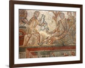 Mosaic, Villa Romana del Tellaro, Noto, Sicily, Italy, Europe-Vincenzo Lombardo-Framed Photographic Print