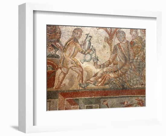 Mosaic, Villa Romana del Tellaro, Noto, Sicily, Italy, Europe-Vincenzo Lombardo-Framed Photographic Print