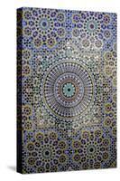 Mosaic Wall for Fountain, Fes, Morocco, Africa-Kymri Wilt-Stretched Canvas