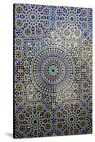 Mosaic Wall for Fountain, Fes, Morocco, Africa-Kymri Wilt-Stretched Canvas