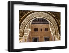 Mosaic Walls at the Alhambra Palace, Granada, Andalusia, Spain-Carlos Sanchez Pereyra-Framed Photographic Print