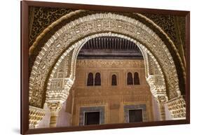 Mosaic Walls at the Alhambra Palace, Granada, Andalusia, Spain-Carlos Sanchez Pereyra-Framed Photographic Print