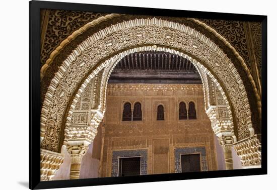 Mosaic Walls at the Alhambra Palace, Granada, Andalusia, Spain-Carlos Sanchez Pereyra-Framed Photographic Print