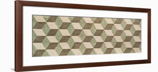 Mosaic with Cubic Prospective-null-Framed Giclee Print