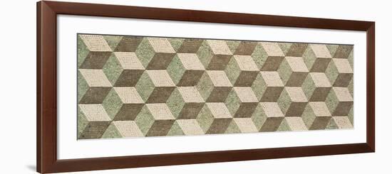 Mosaic with Cubic Prospective-null-Framed Giclee Print