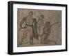 Mosaic with Gladiator Scene, from Roman Villa of Negrar-null-Framed Giclee Print