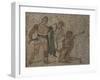 Mosaic with Gladiator Scene, from Roman Villa of Negrar-null-Framed Giclee Print