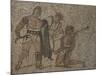 Mosaic with Gladiator Scene, from Roman Villa of Negrar-null-Mounted Giclee Print