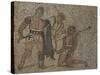 Mosaic with Gladiator Scene, from Roman Villa of Negrar-null-Stretched Canvas