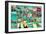 Mosaic With Pictures Of Different Places And Landmarks-nito-Framed Art Print