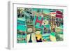 Mosaic With Pictures Of Different Places And Landmarks-nito-Framed Art Print